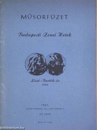 Országos Filharmónia Műsorfüzet 1961/34.