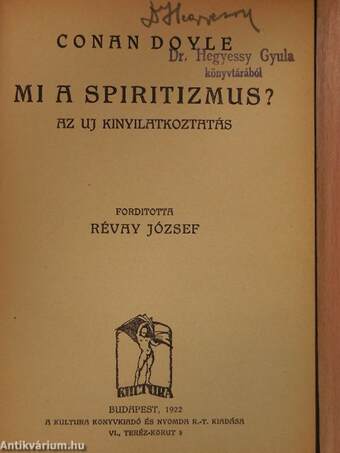 Mi a spiritizmus?