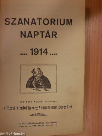 Szanatorium Naptár 1914