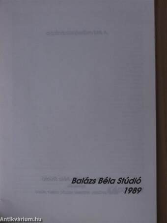 BBS - Balázs Béla Stúdió 1989