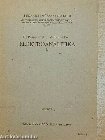 Elektroanalitika I.