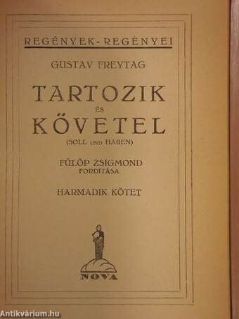 Tartozik és követel I-III.