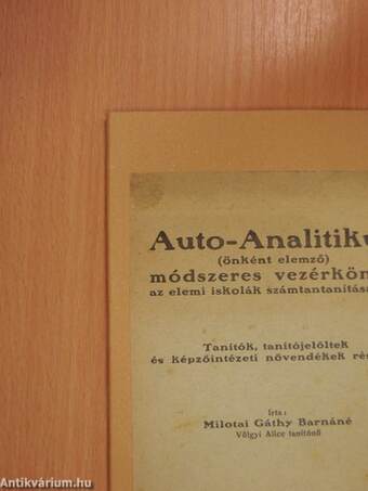 Auto-Analitikus Módszer (Önként elemző módszer)