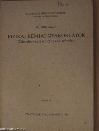 Fizikai kémiai gyakorlatok