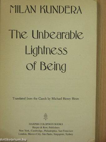 The Unbearable Lightness of Being