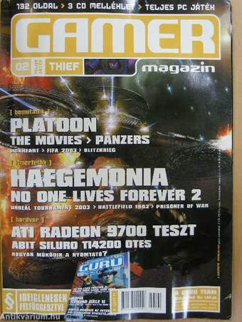 Gamer magazin 2002-2003. (vegyes számok) (10 db) - 29 db CD-vel