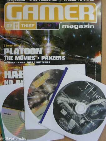 Gamer magazin 2002-2003. (vegyes számok) (10 db) - 29 db CD-vel