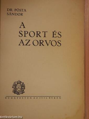 A sport és az orvos