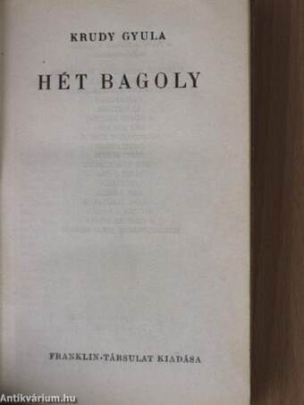 Hét bagoly