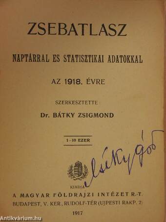 Zsebatlasz 1918.