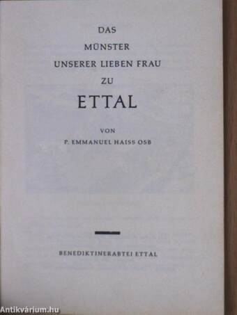 Das Münster Unserer Lieben Frau zu Ettal