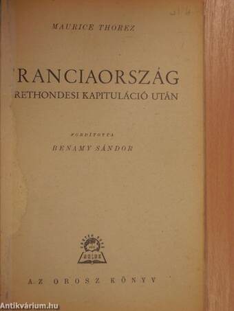 Franciaország a rethondesi kapituláció után