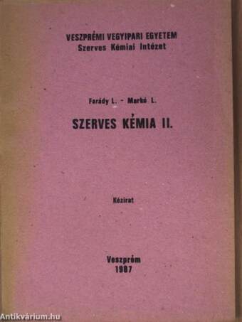 Szerves kémia II.