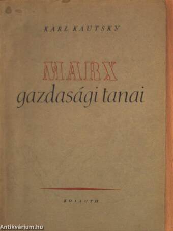 Marx gazdasági tanai