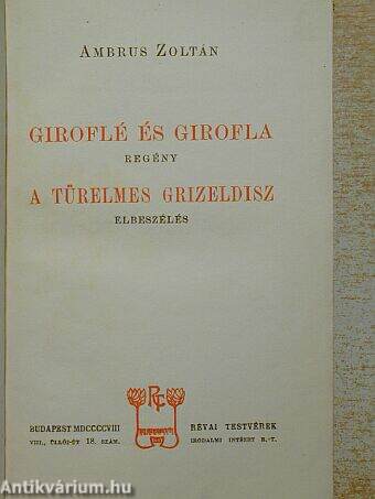 Giroflé és Girofla/A türelmes Grizeldisz