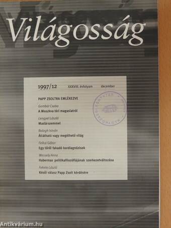 Világosság 1997. (nem teljes évfolyam)