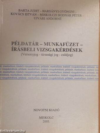 Példatár - munkafüzet - írásbeli vizsgakérdések