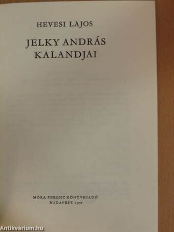 Jelky András kalandjai