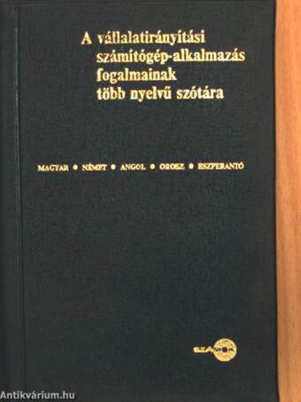 A vállalatirányítási számítógép-alkalmazás fogalmainak több nyelvű szótára