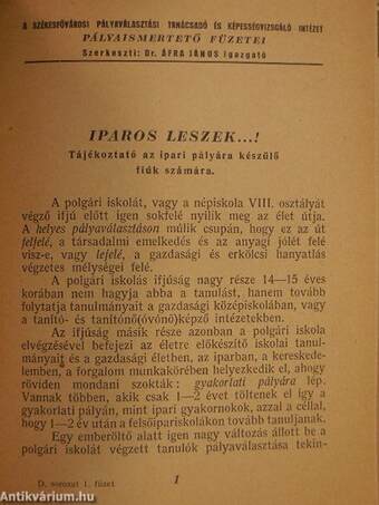 Iparos leszek...!