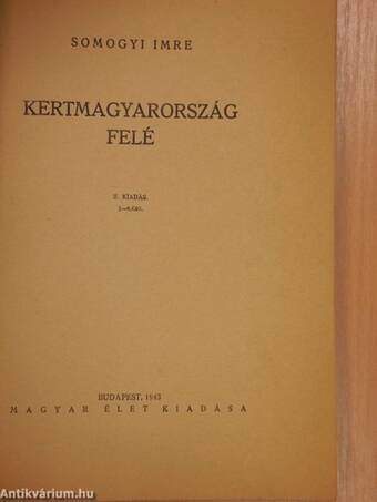 Kertmagyarország felé