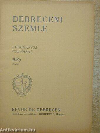 Debreceni Szemle 1935. június