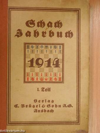 Schachjahrbuch 1914 I. Teil