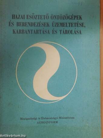 Hazai esőztető öntözőgépek és berendezések üzemeltetése, karbantartása és tárolása