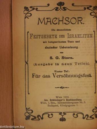 Machsor IV.