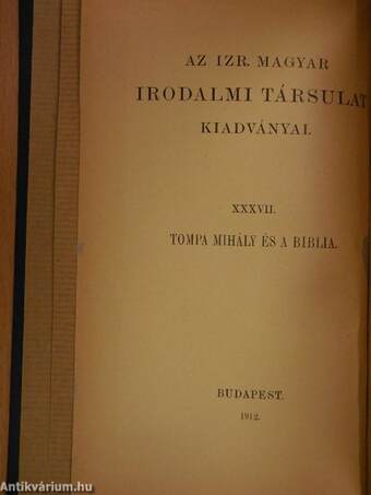 Tompa Mihály és a Biblia