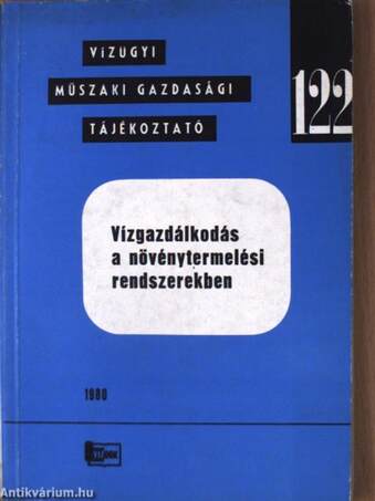 Vízgazdálkodás a növénytermelési rendszerekben