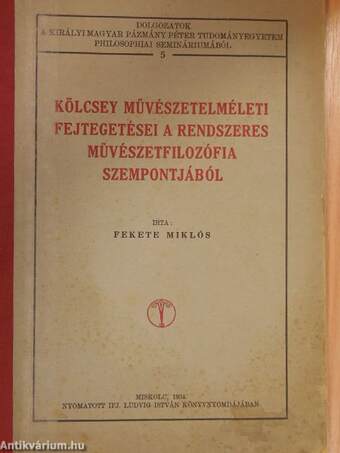 Kölcsey művészetelméleti fejtegetései a rendszeres művészetfilozófia szempontjából