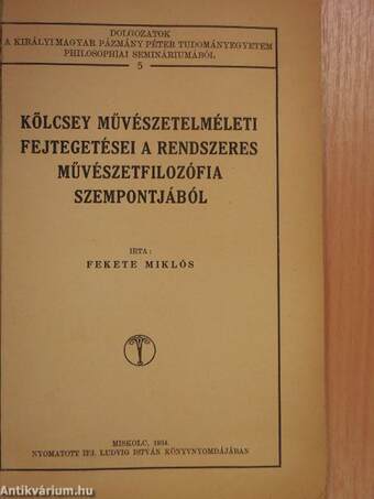 Kölcsey művészetelméleti fejtegetései a rendszeres művészetfilozófia szempontjából