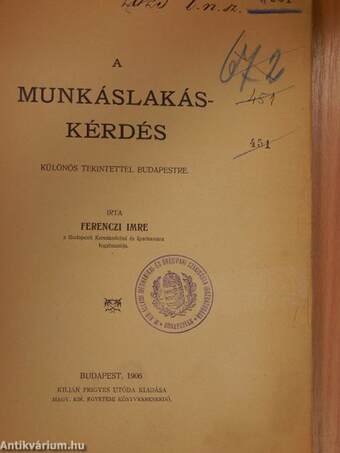 A munkáslakás-kérdés