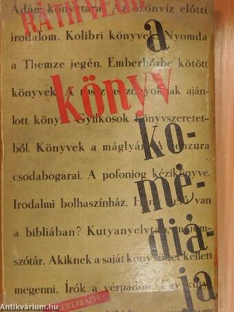 A könyv komédiája