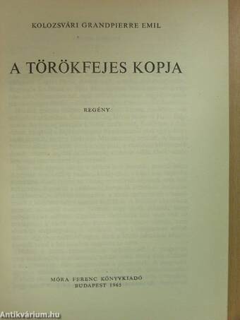 A törökfejes kopja