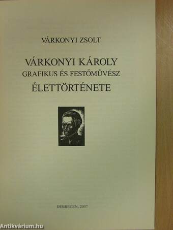 Várkonyi Károly grafikus és festőművész élettörténete