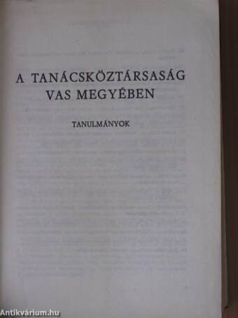 A Tanácsköztársaság Vas megyében