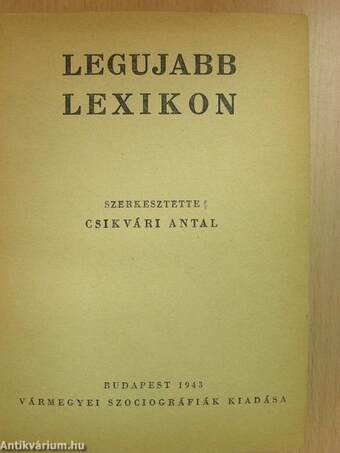 Legujabb lexikon