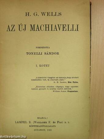 Az új Machiavelli I-II.