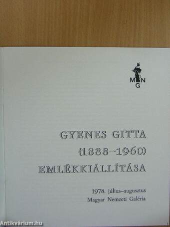 Gyenes Gitta (1888-1960) emlékkiállítása