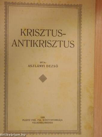 Krisztus-Antikrisztus