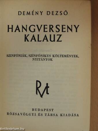 Hangverseny kalauz