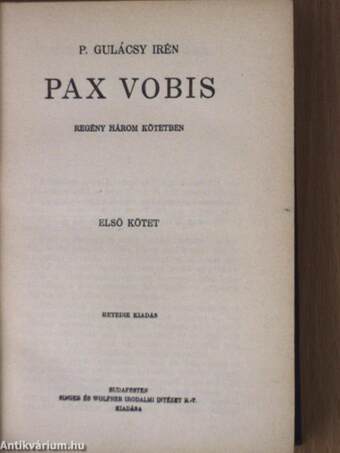 Pax Vobis I-III.