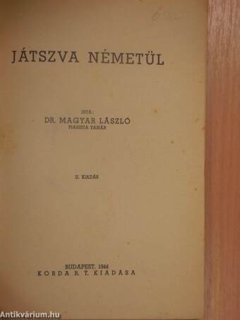 Játszva németül