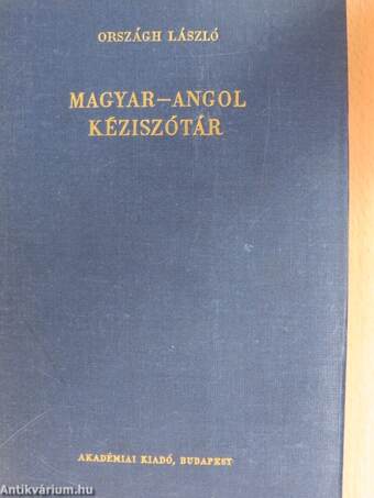 Magyar-angol kéziszótár