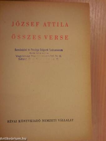 József Attila összes verse