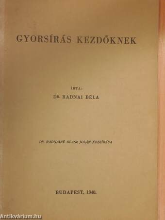 Gyorsírás kezdőknek