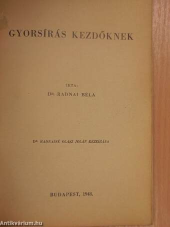 Gyorsírás kezdőknek