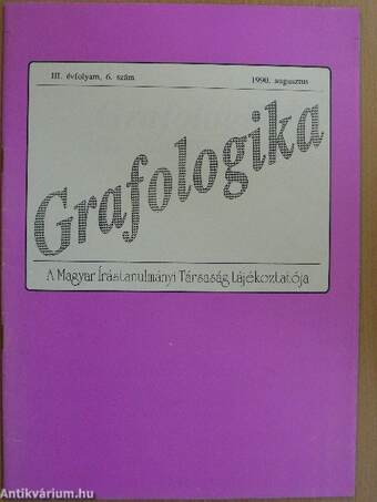 Grafologika 1990. augusztus